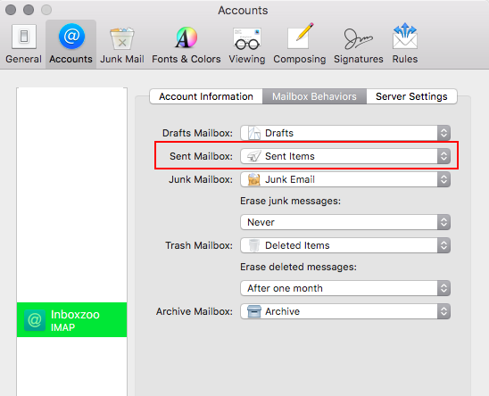archive email account in mail for mac